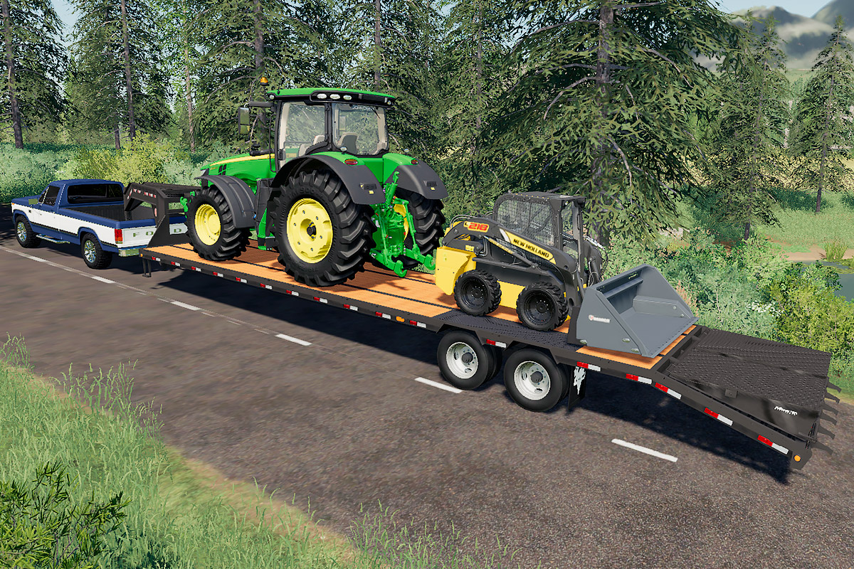 Fs19 Mods Pj Flatdeck Trailer 40ft Autoload Sitename