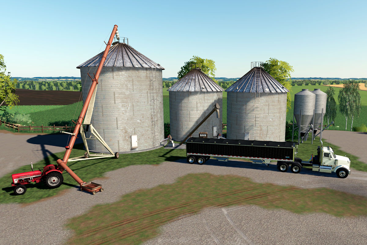 FS19 Mods - Placeable Large Grain Silos (300,000 Liters) - Yesmods.