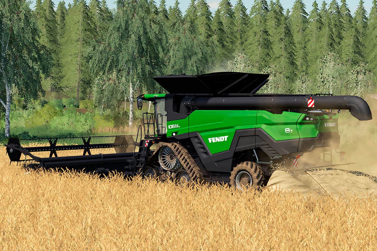 Download the AGCO Ideal Combine Nature Green FS19 Mods. 