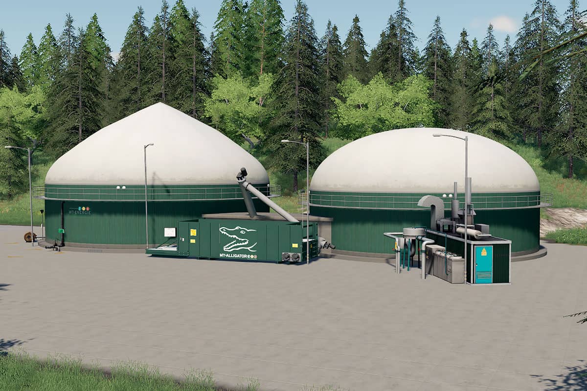 Download FS19 Placeable Biogas Plant (150,000 Liters)