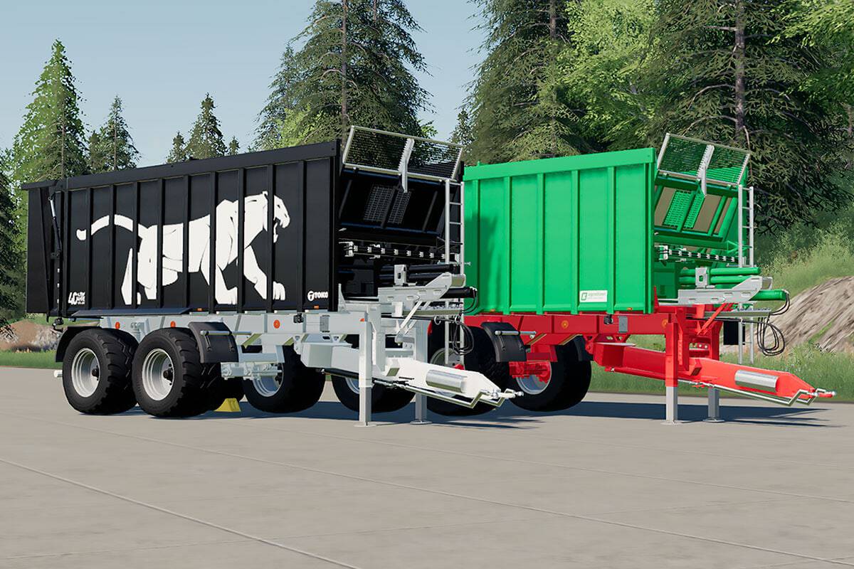 Fs19 Mods Kröger Taw 20 And Fliegl Asw Trailers 35000 L Yesmods