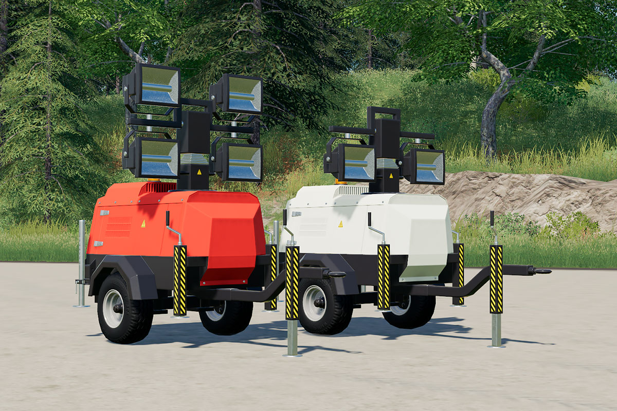 vil beslutte glemsom Integrere FS19 Mods The Lizard Flood Light Trailer Mod (Very Flexible) Yesmods