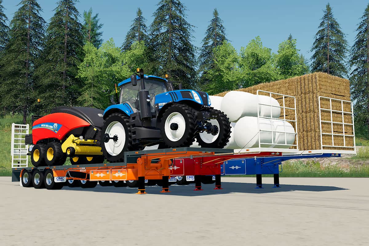 fs19 flatbed car trailer mods