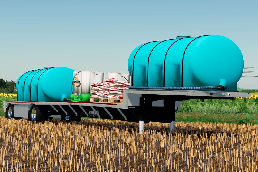 The Wilson Stepdeck Semi-Trailer (for Manure System mod) for FS 19. 